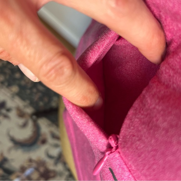 Reebok women’s pink hooded pullover half zip small - Picture 5 of 7